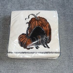 Threshold Black Cat Halloween Beverage Napkins